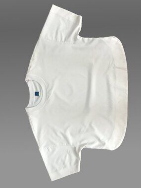 Stretchtech Women's Quick-Dry Crop Top | Short Sleeve | Cream | Size Small